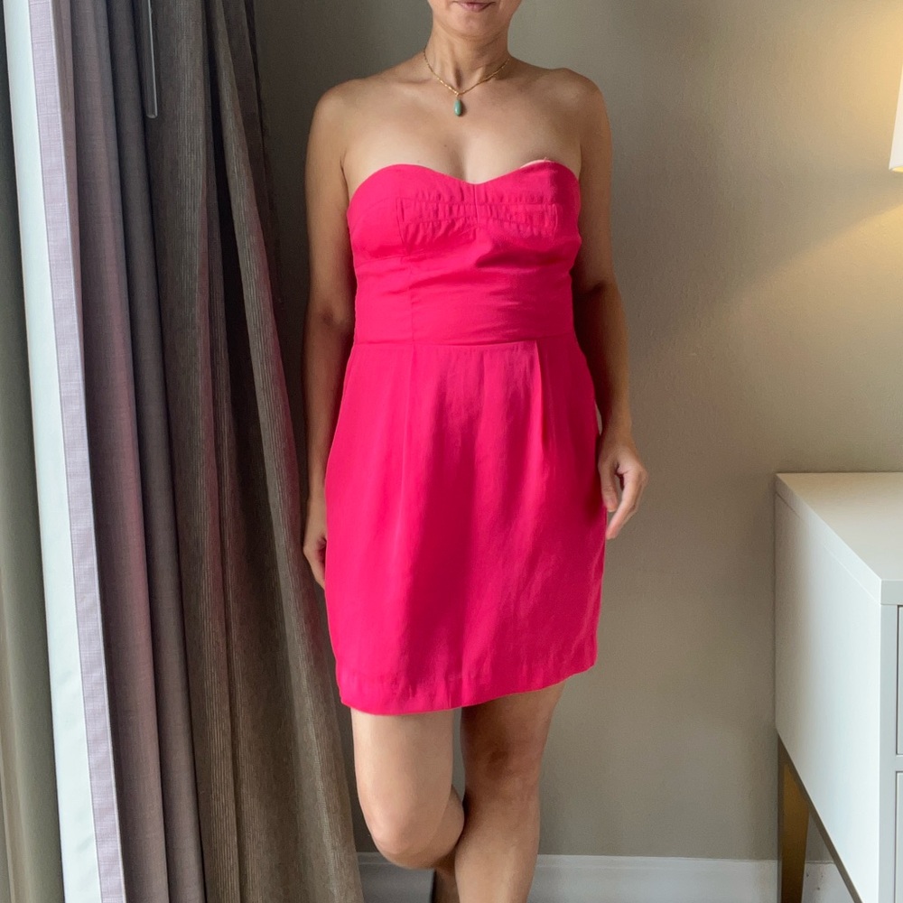 Adorable BCBG Fuschia Halter Dress
